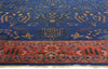 11 x 17 Antique Blue Indian Agra Rug 90027