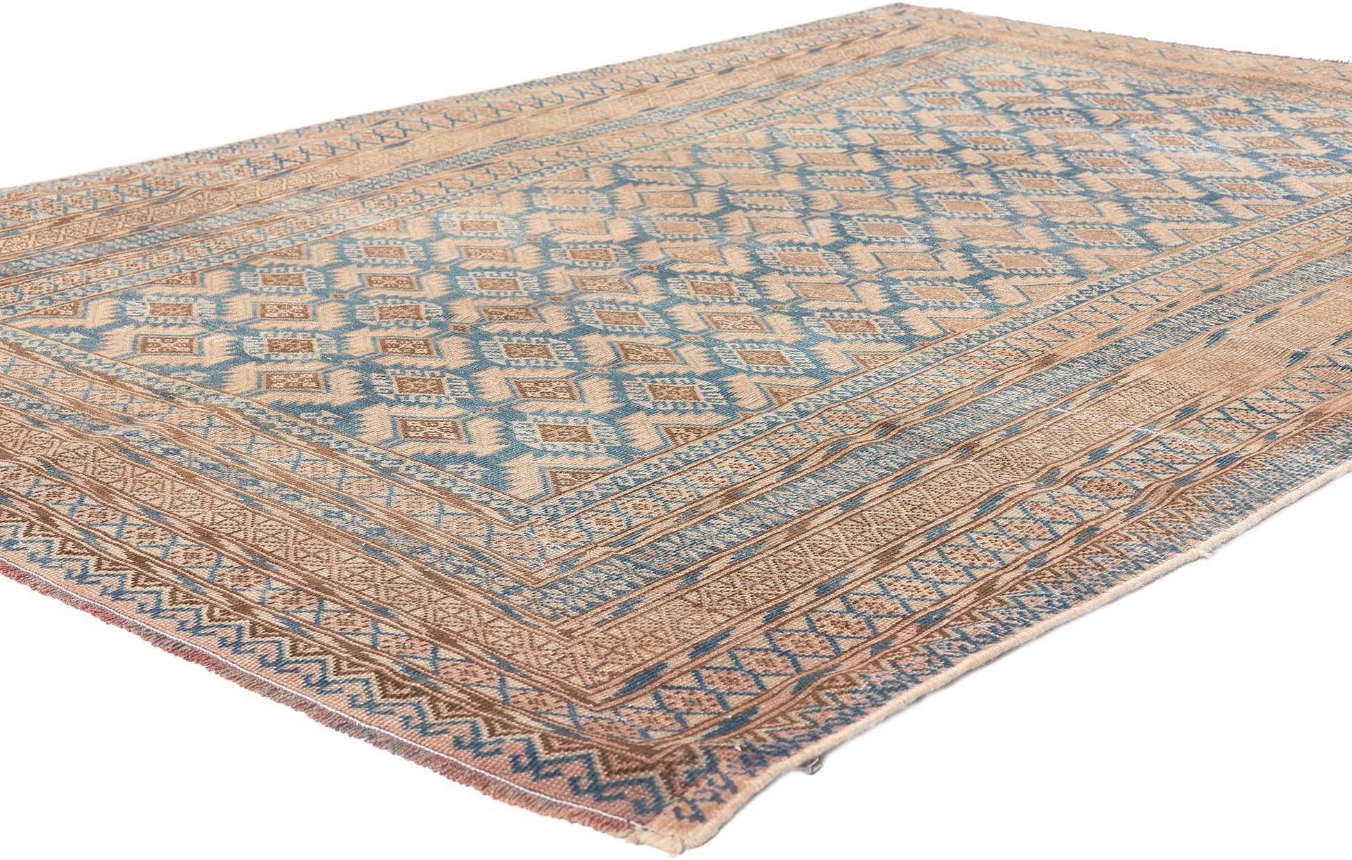 5 x 7 Antique Persian Turkoman Rug 61269