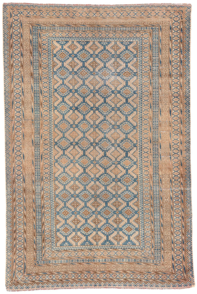 5 x 7 Antique Persian Turkoman Rug 61269