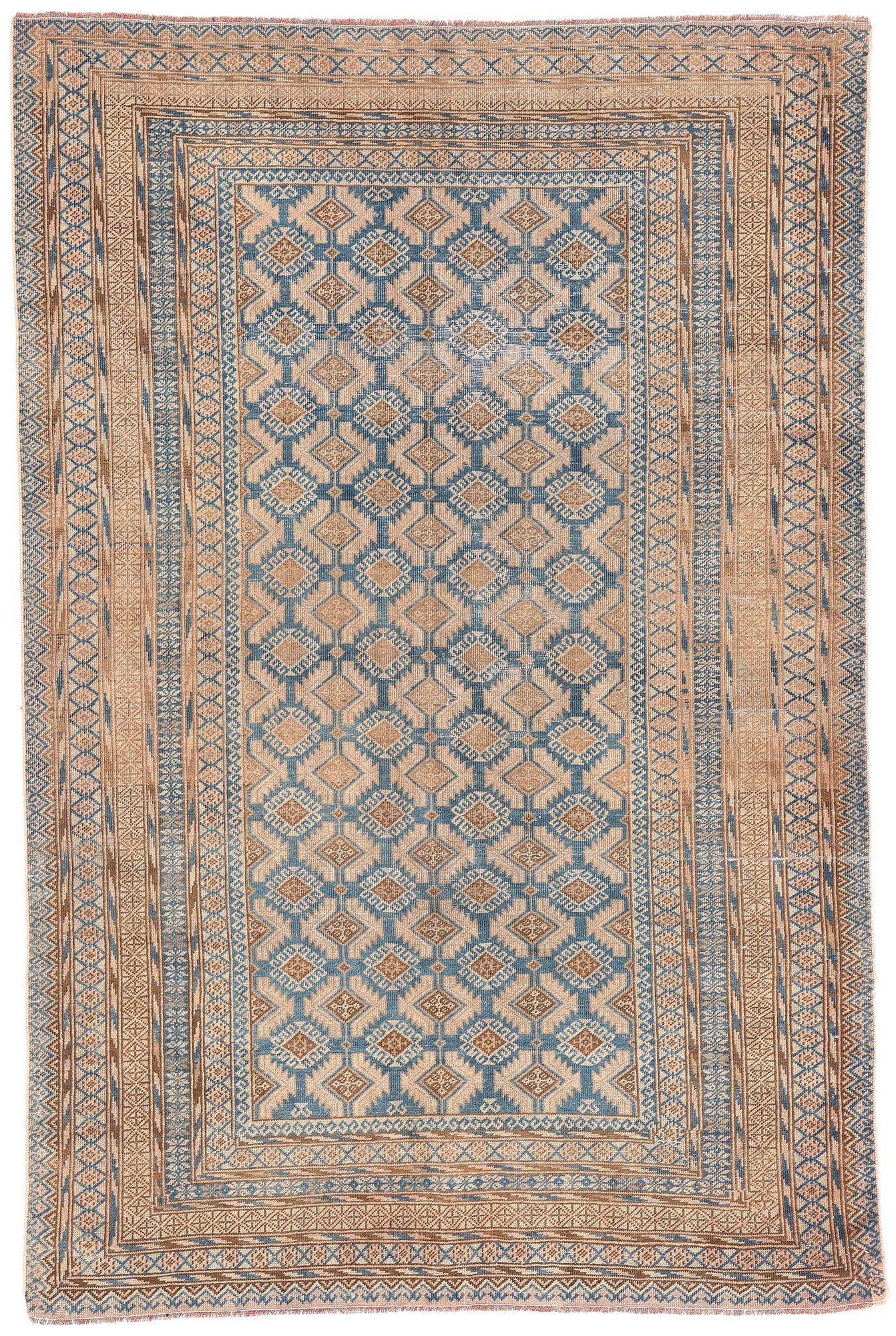 5 x 7 Antique Persian Turkoman Rug 61269