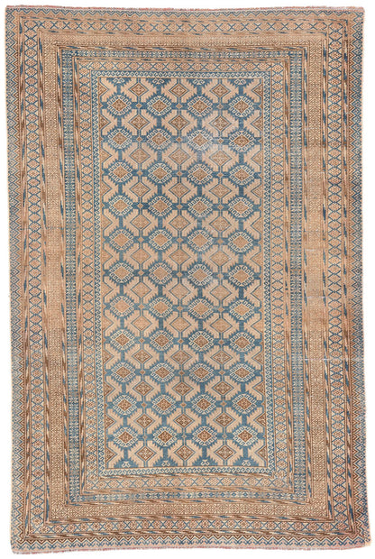 5 x 7 Antique Persian Turkoman Rug 61269