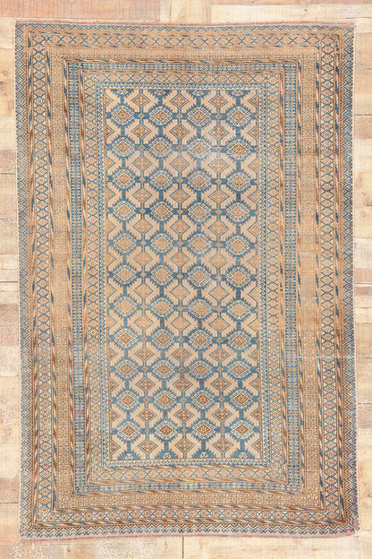 5 x 7 Antique Persian Turkoman Rug 61269