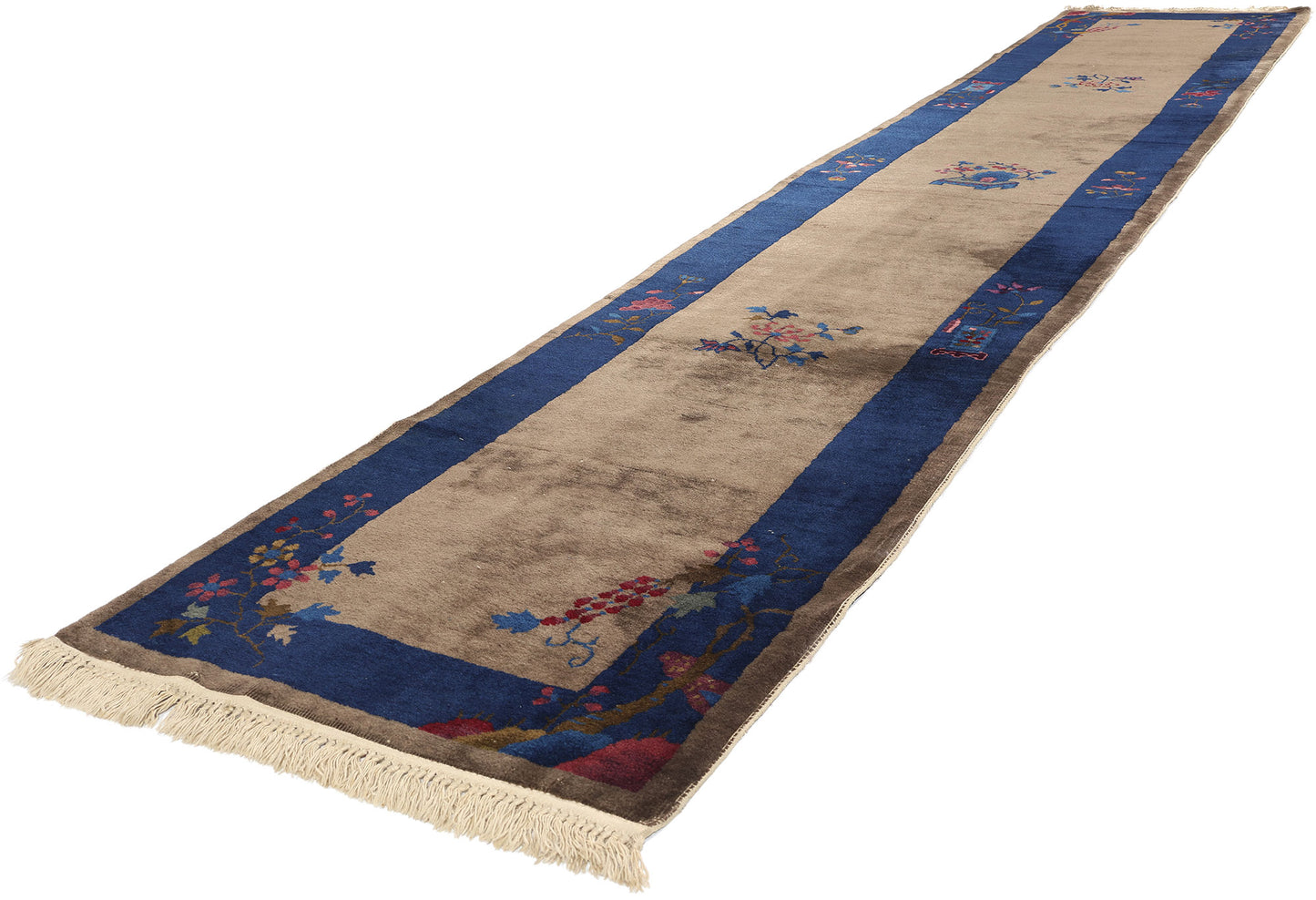 3 x 14 Antique Chinese Peking Rug 78200