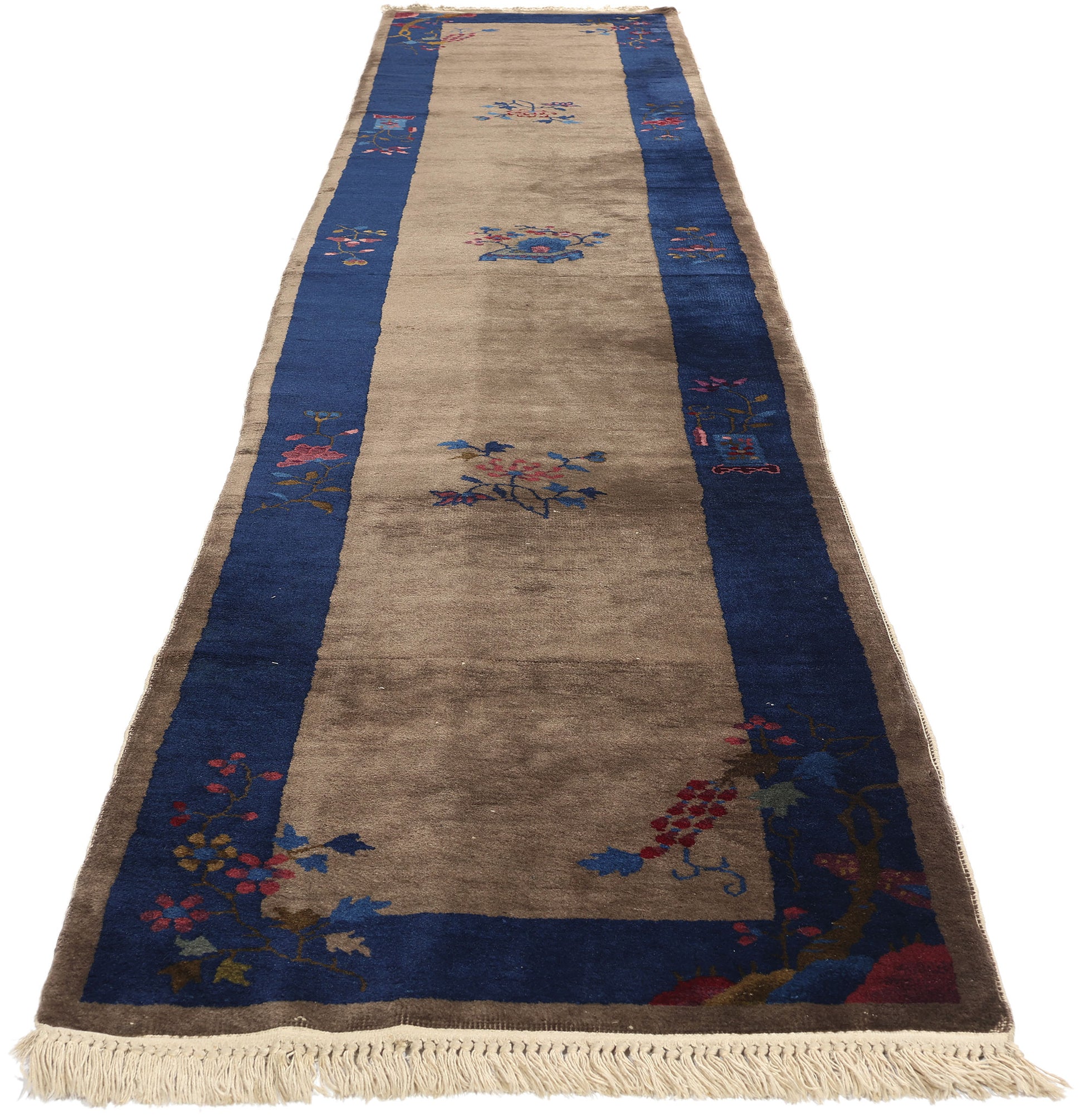 3 x 14 Antique Chinese Peking Rug 78200