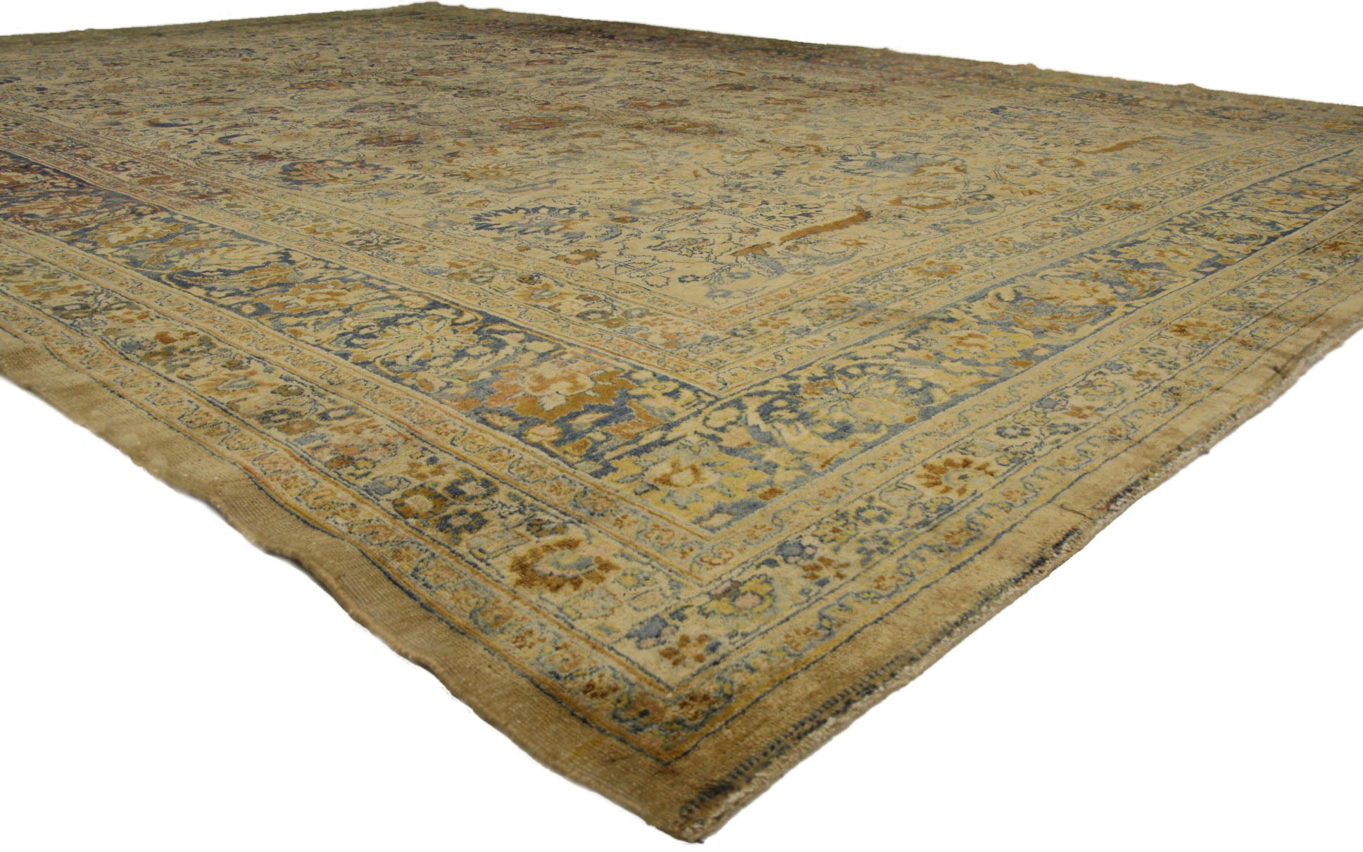 11 x 16 Antique Persian Mashhad Rug 72983