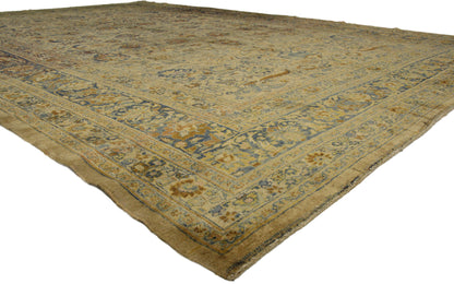 11 x 16 Antique Persian Mashhad Rug 72983
