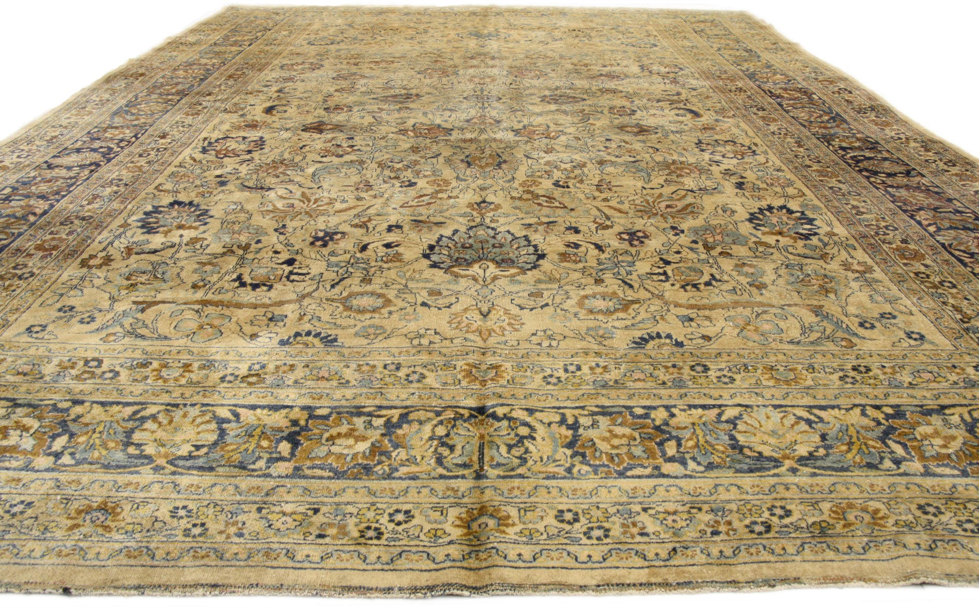 11 x 16 Antique Persian Mashhad Rug 72983