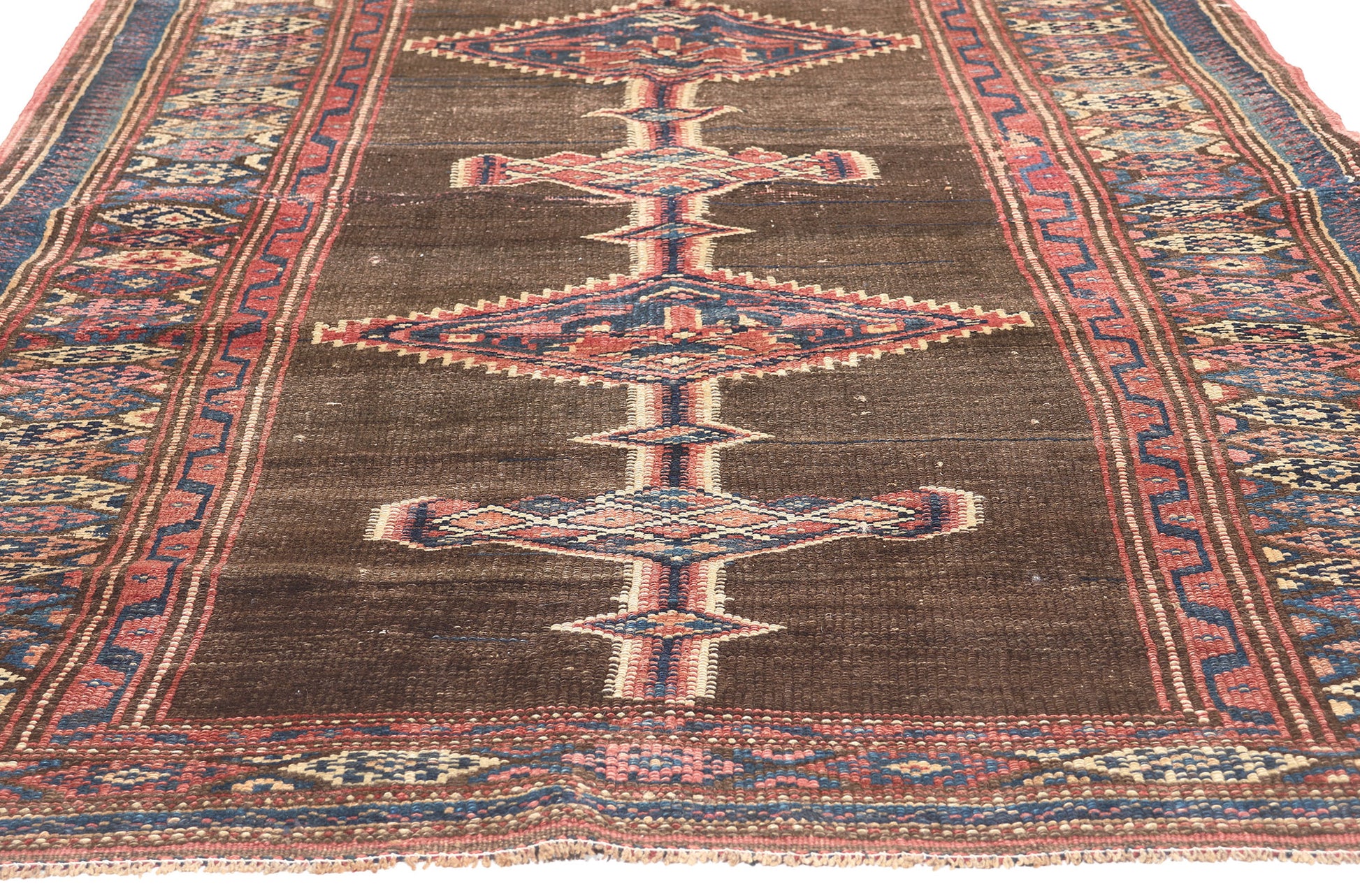 4 x 13 Antique Persian Sarab Rug 61262
