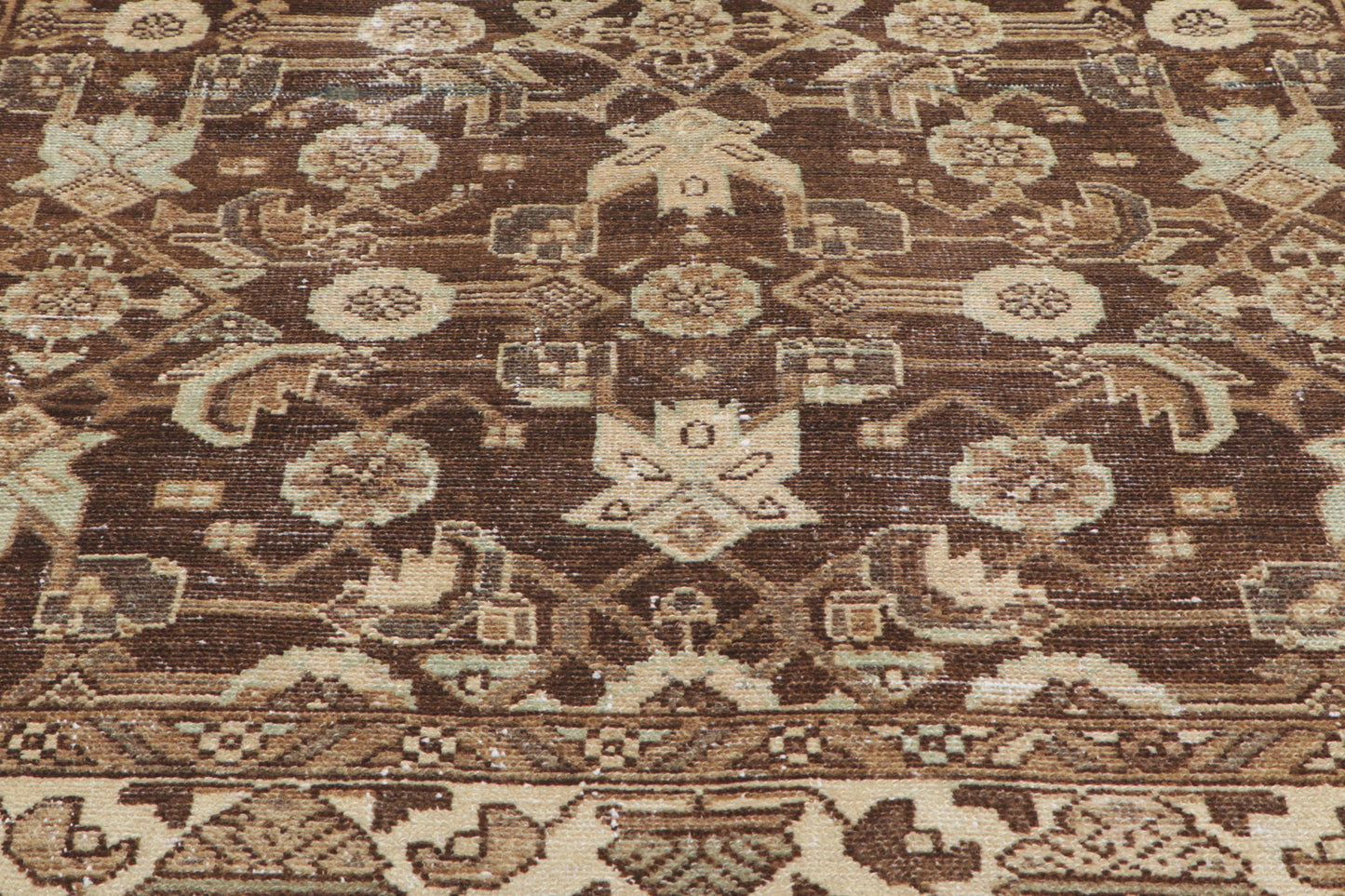 4 x 7 Antique Brown Persian Malayer Rug 60971