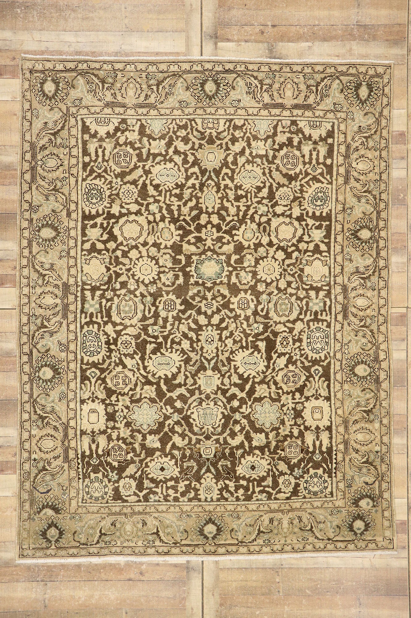 7 x 10 Antique Persian Malayer Rug 60944