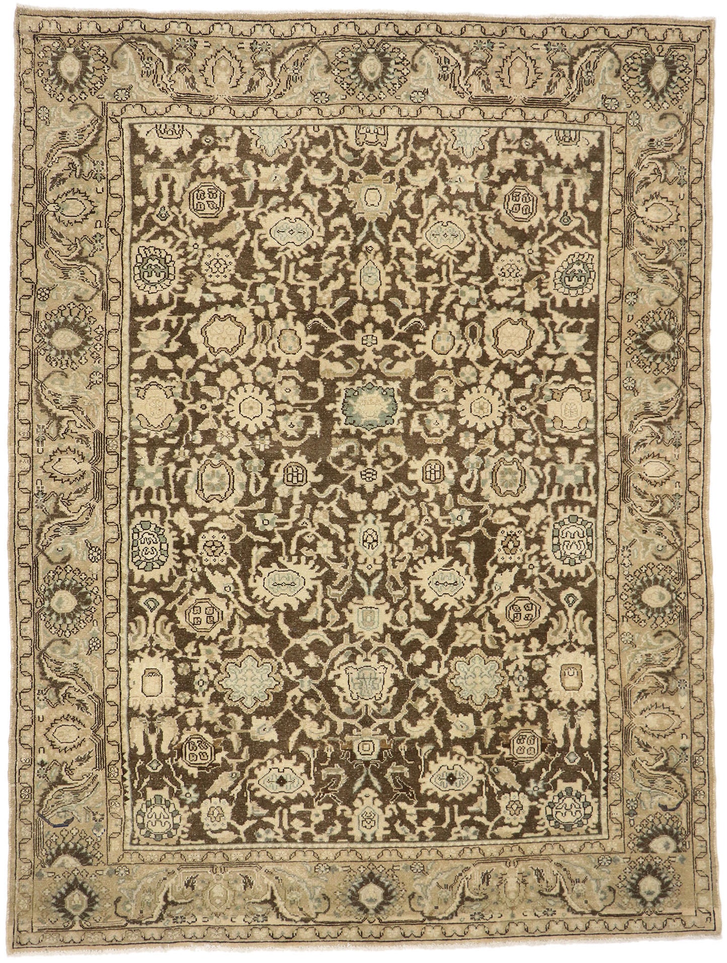 7 x 10 Antique Persian Malayer Rug 60944