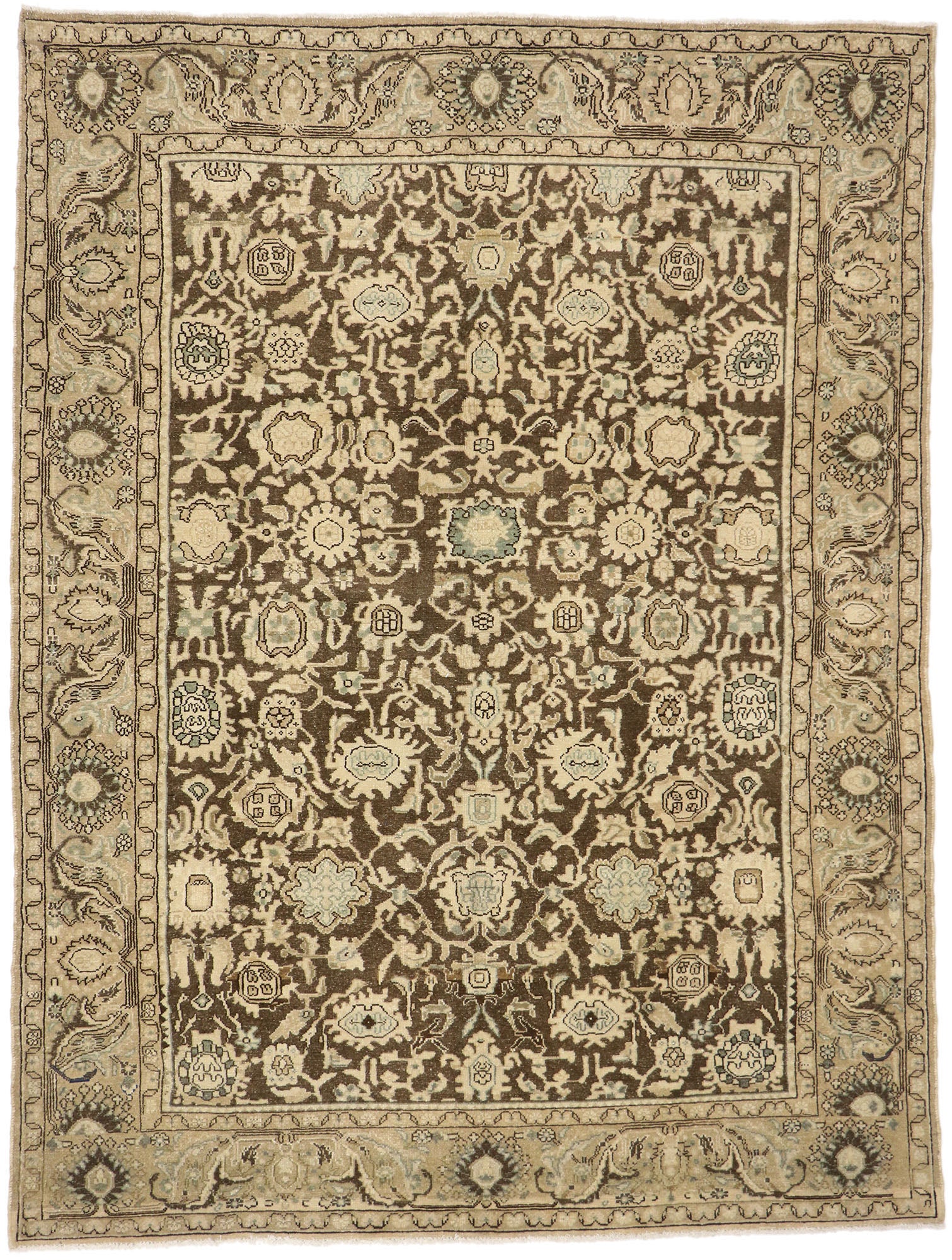 7 x 10 Antique Persian Malayer Rug 60944