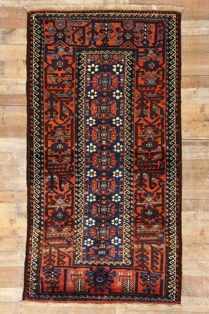 4 x 8 Antique Caucasian Azerbaijan Rug 60924