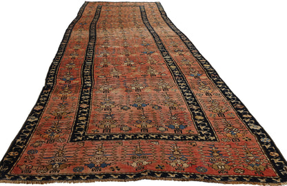 4 x 14 Antique Caucasian Karabagh Rug 53878