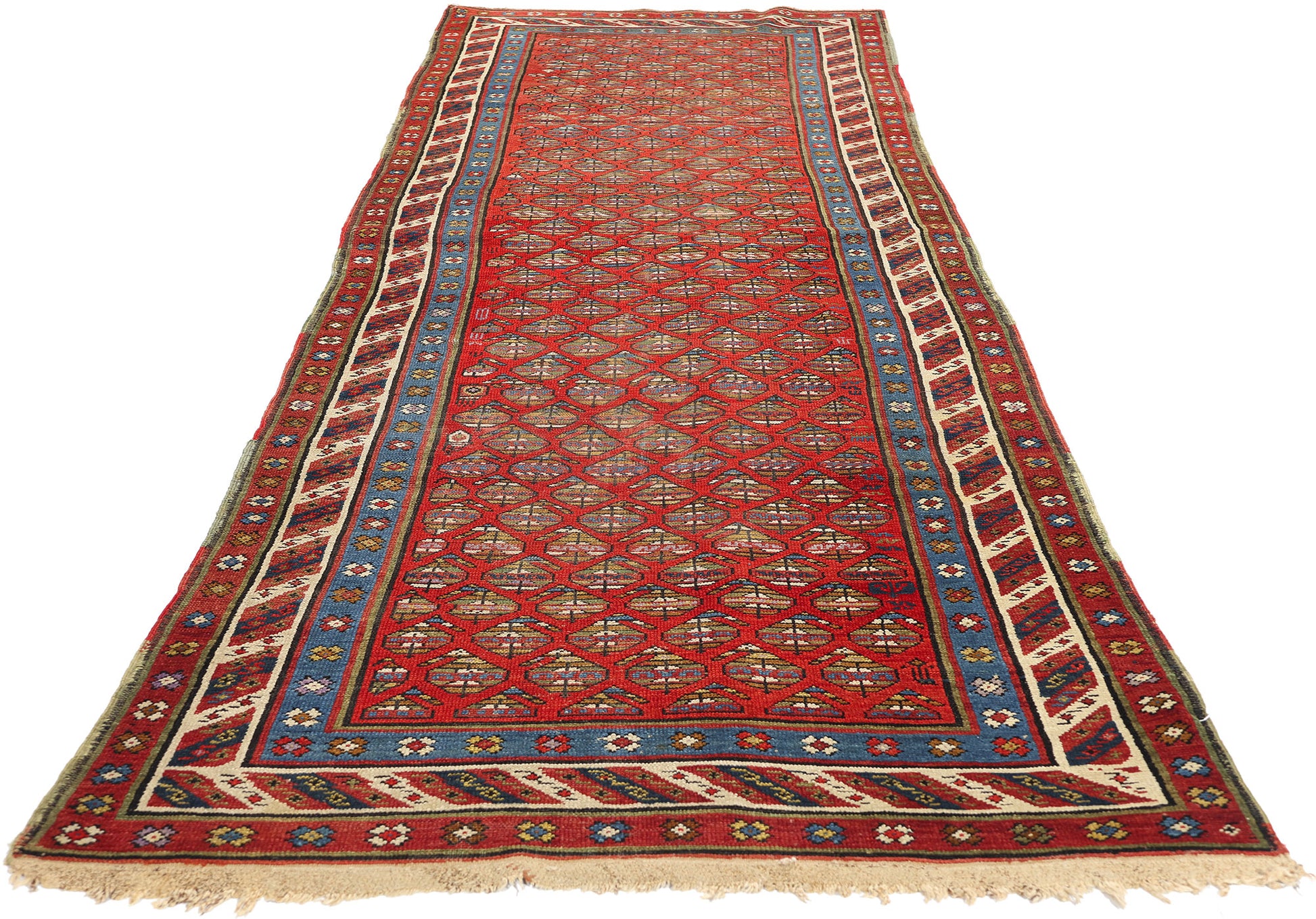3 x 11 Antique Caucasian Shirvan Rug 73231