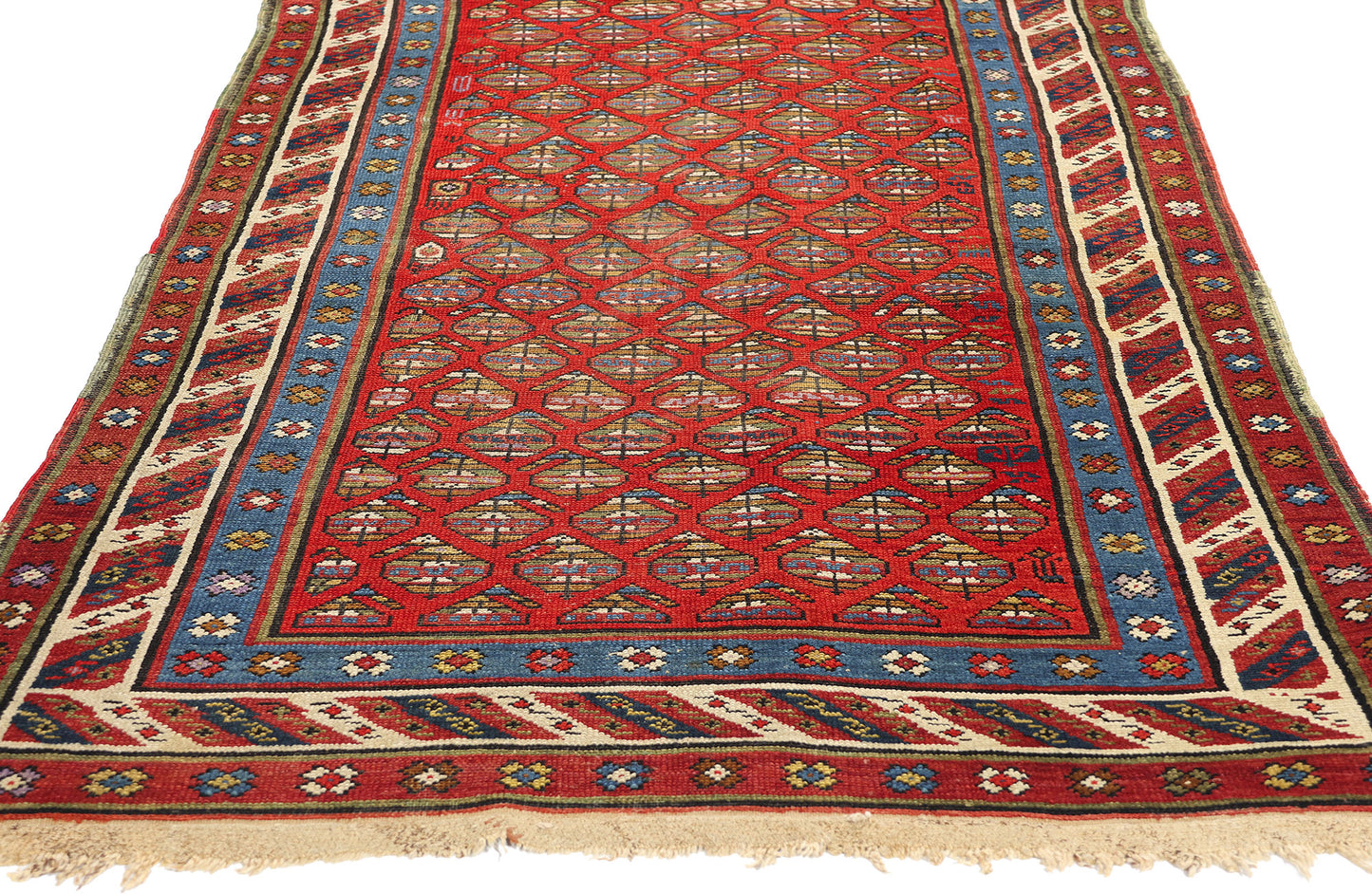 3 x 11 Antique Caucasian Shirvan Rug 73231