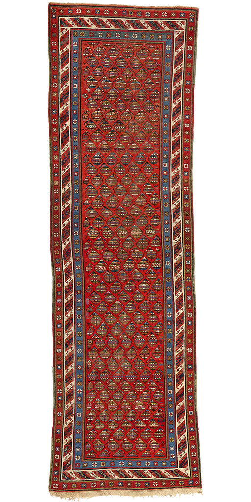 3 x 11 Antique Caucasian Shirvan Rug 73231
