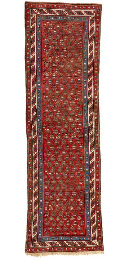 3 x 11 Antique Caucasian Shirvan Rug 73231