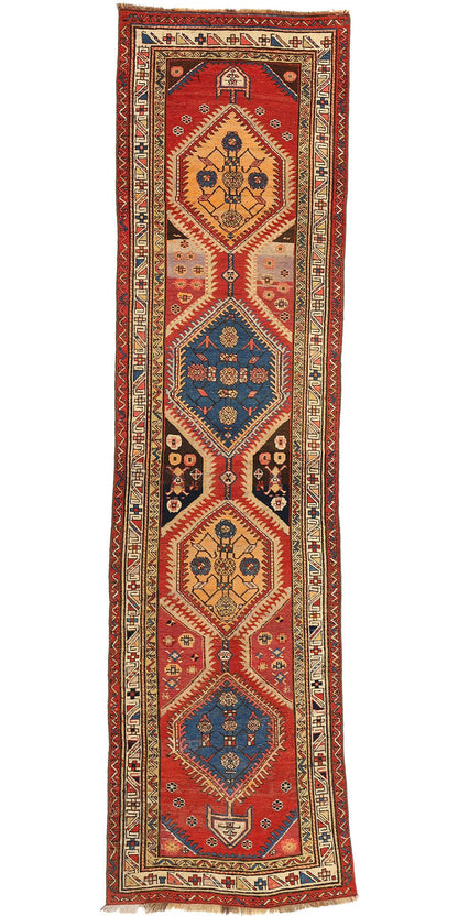 3 x 12 Antique Caucasian Shirvan Rug 72401