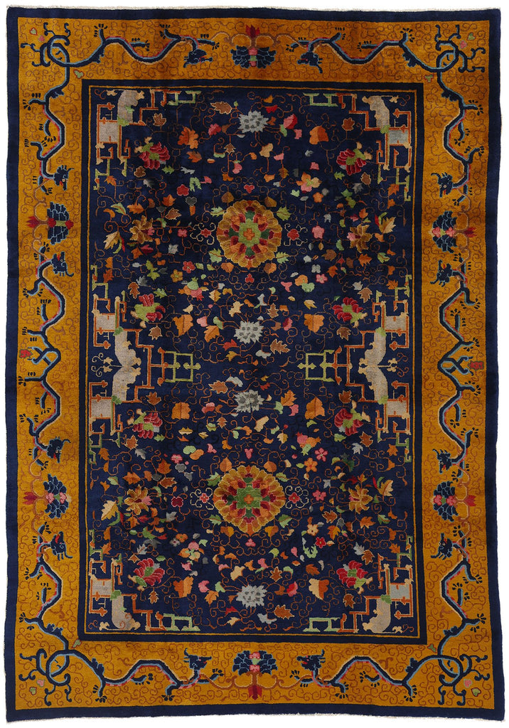 8 x 11 Antique Chinese Art Deco Rug 53874
