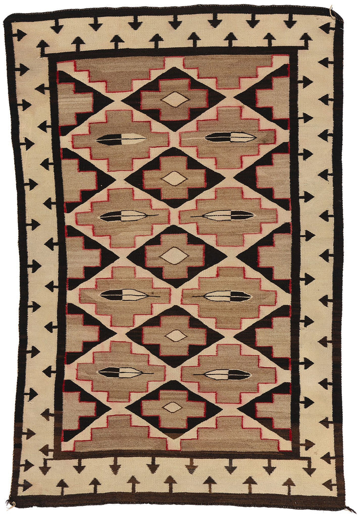 3 x 5 Antique Crystal Navajo Rug 78723