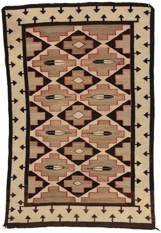 3 x 5 Antique Crystal Navajo Rug 78723