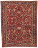 8 x 10 Antique Persian Dragon Serapi Heriz Rug 78767