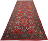 3 x 11 Antique European Red Floral Machine-Made Rug 73163