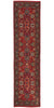 3 x 11 Antique European Red Floral Machine-Made Rug 73163