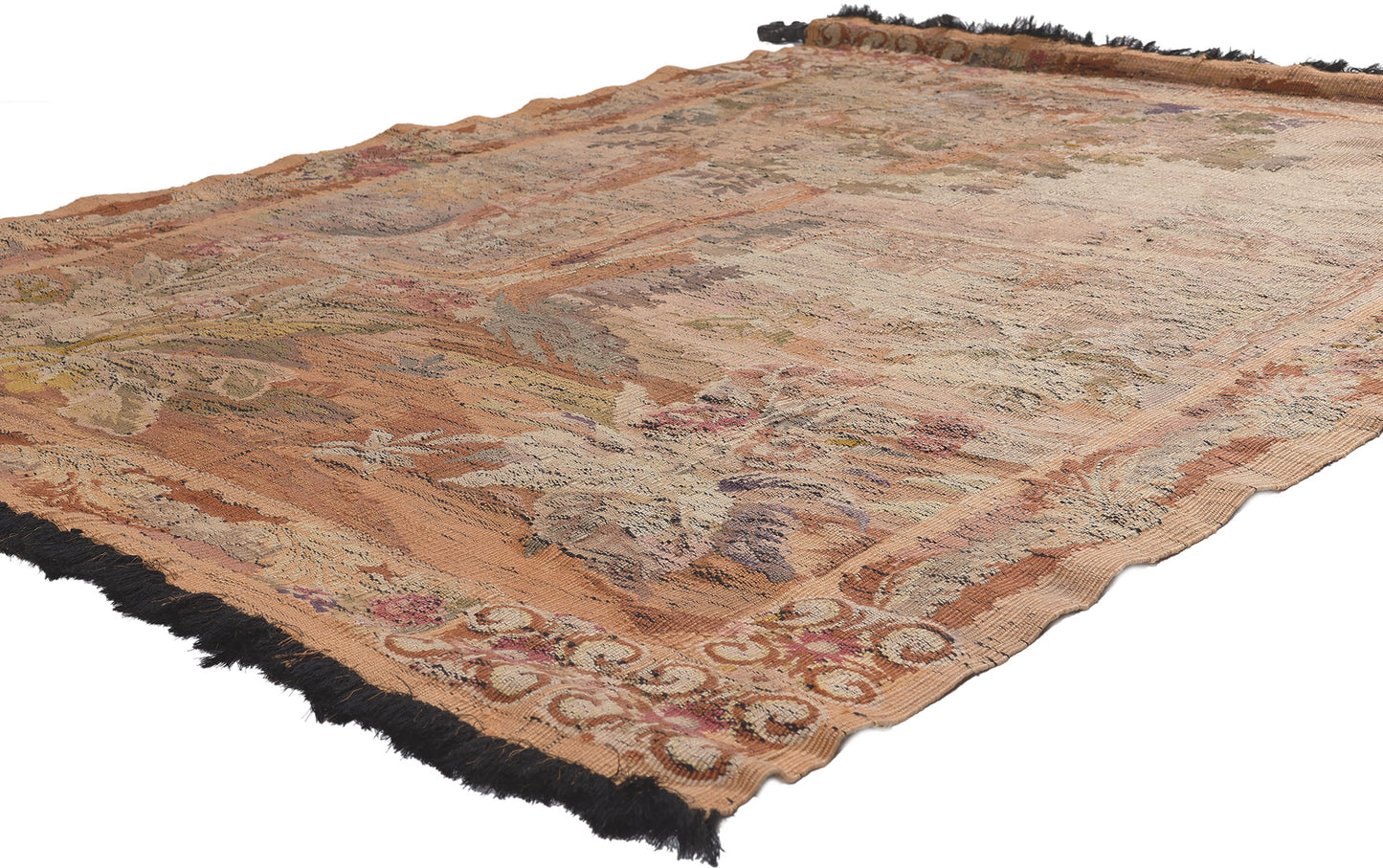 5 x 6 Antique French Aubusson Tapestry 78653