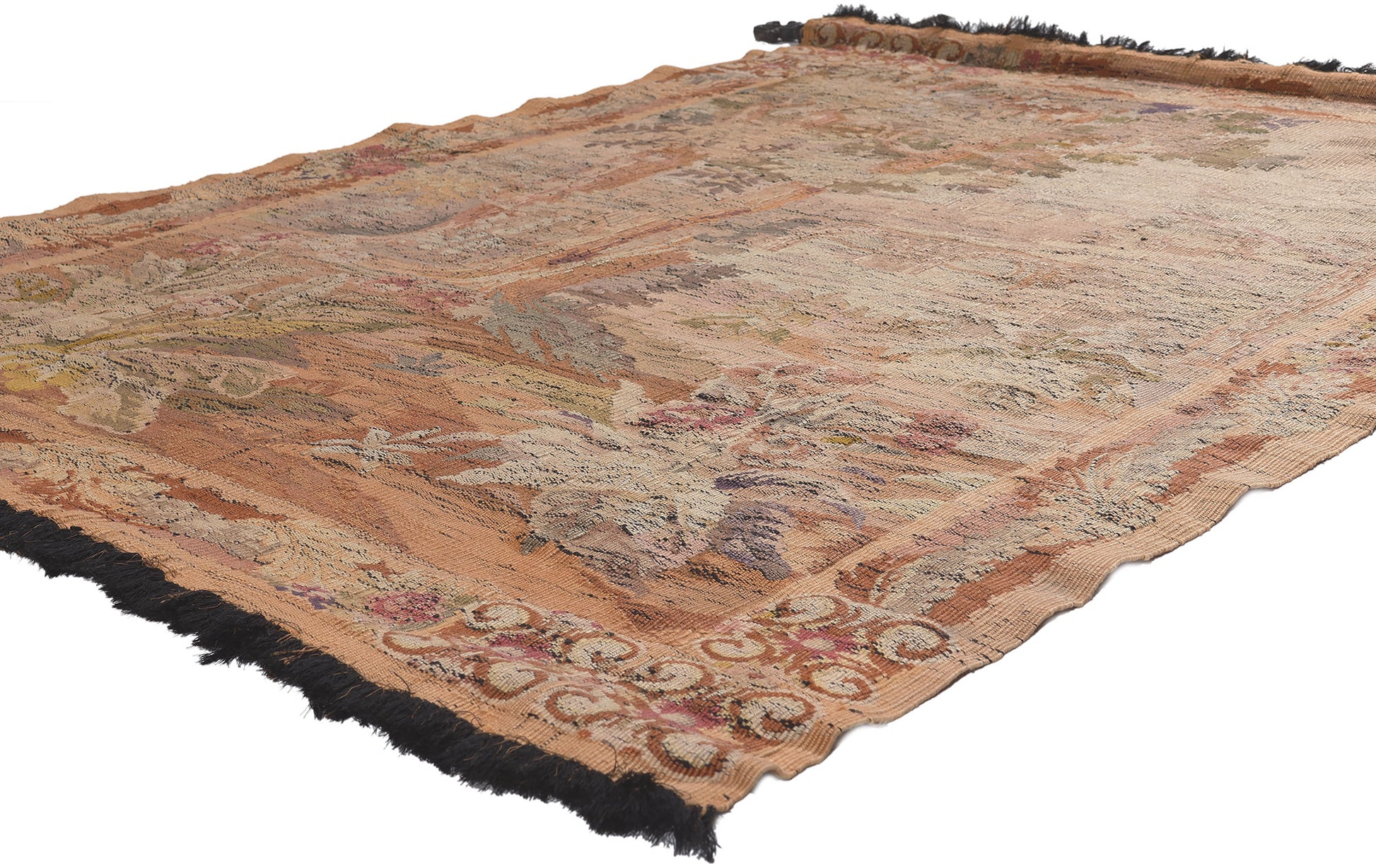 5 x 6 Antique French Aubusson Tapestry 78653