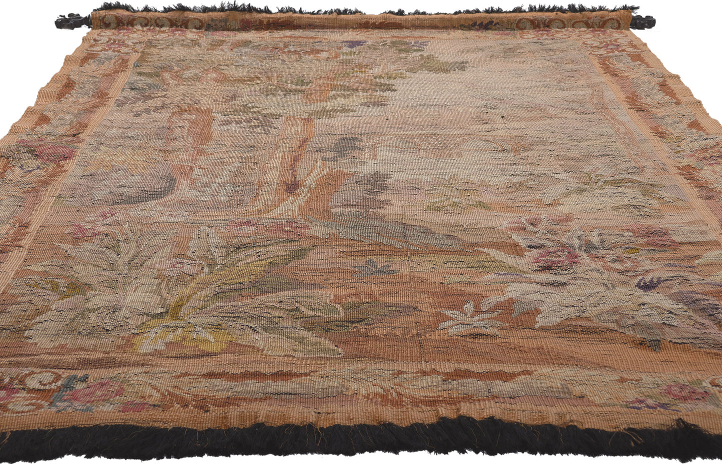5 x 6 Antique French Aubusson Tapestry 78653