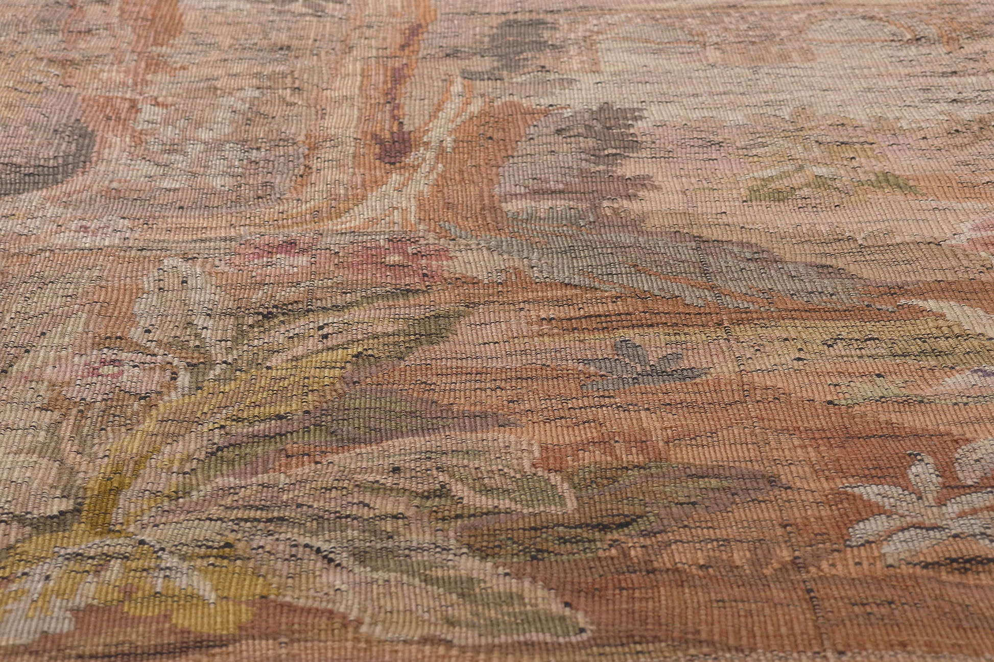 5 x 6 Antique French Aubusson Tapestry 78653