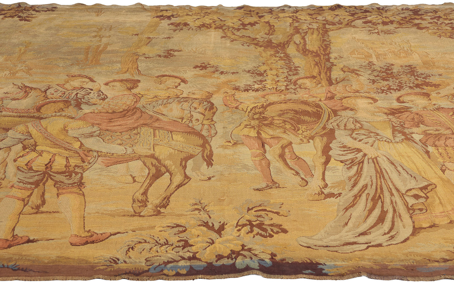6 x 8 Antique French Aubusson Style Tapestry 77443