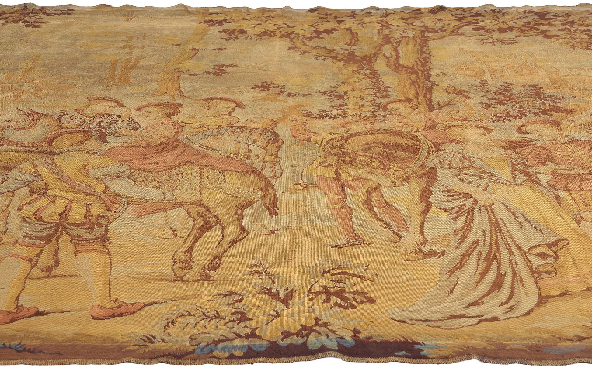 6 x 8 Antique French Aubusson Style Tapestry 77443