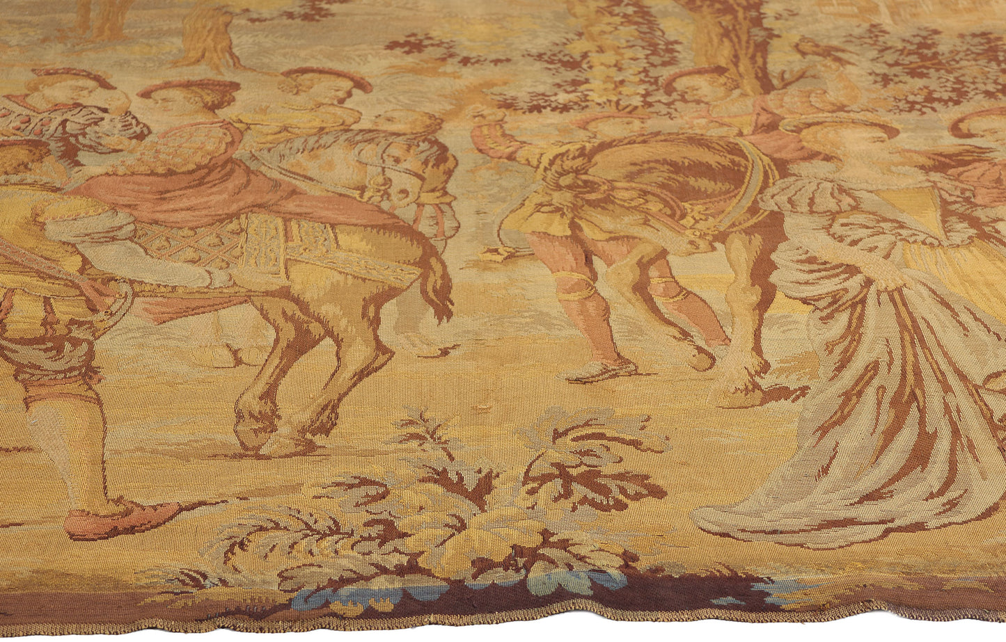 6 x 8 Antique French Aubusson Style Tapestry 77443