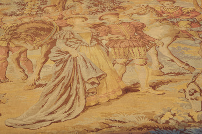 6 x 8 Antique French Aubusson Style Tapestry 77443