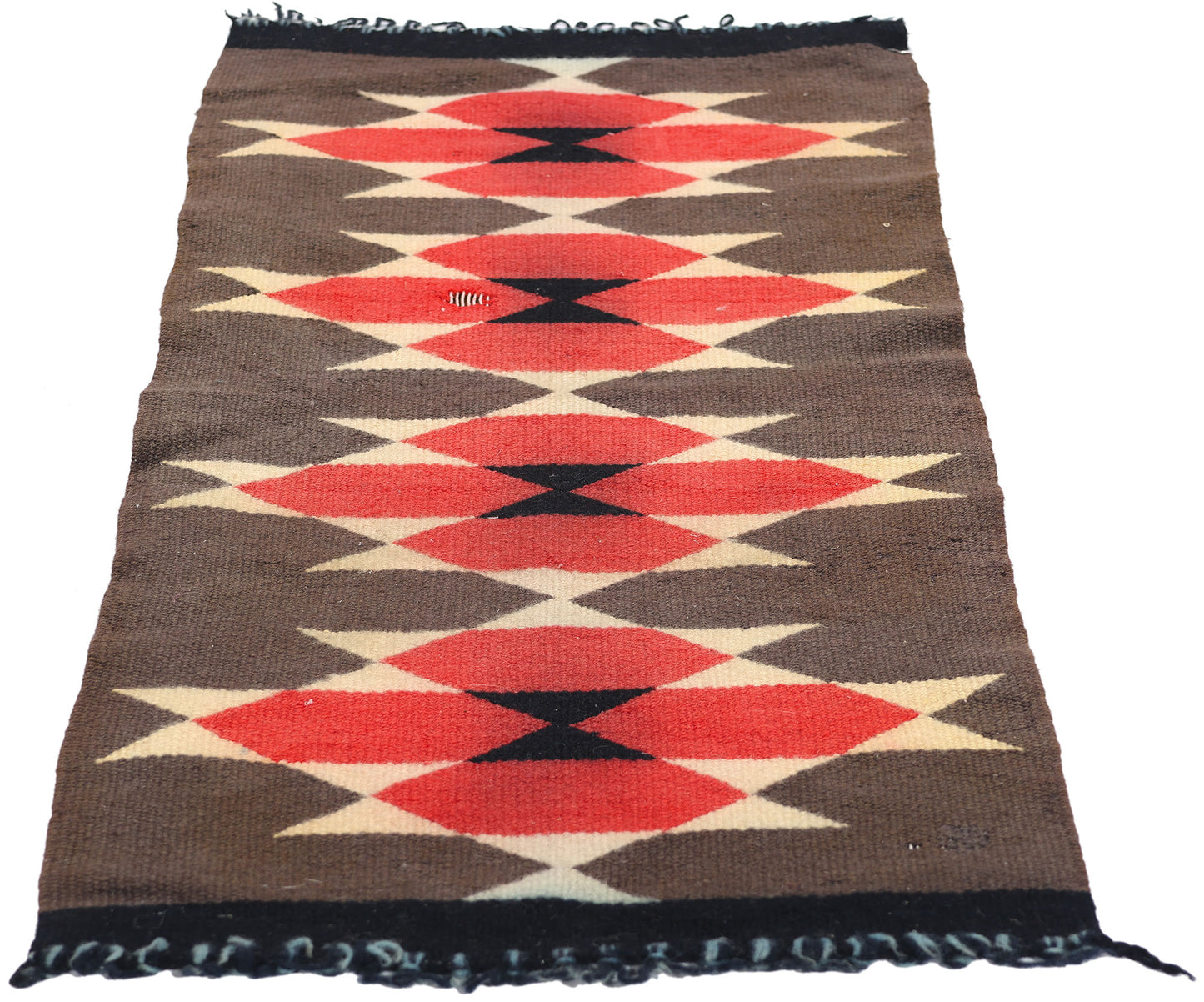 1 x 3 Antique Ganado Navajo Rug 78749