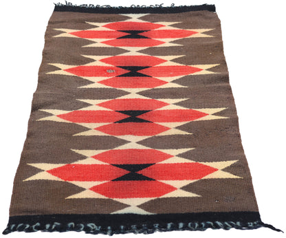 1 x 3 Antique Ganado Navajo Rug 78749