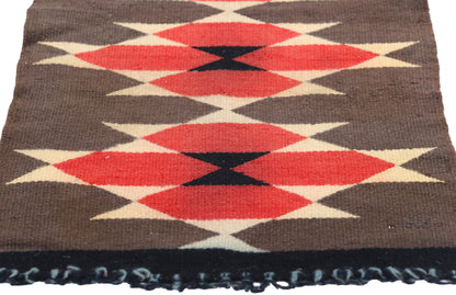 1 x 3 Antique Ganado Navajo Rug 78749