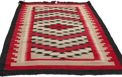 3 x 5 Antique Ganado Navajo Rug 78747