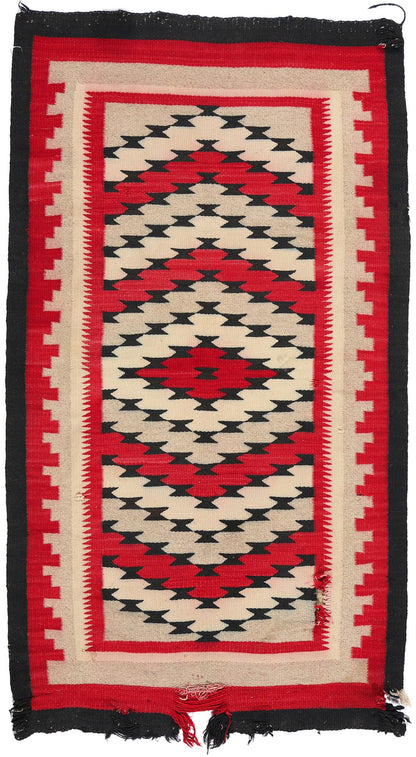 3 x 5 Antique Ganado Navajo Rug 78747
