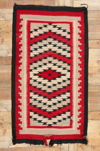 3 x 5 Antique Ganado Navajo Rug 78747