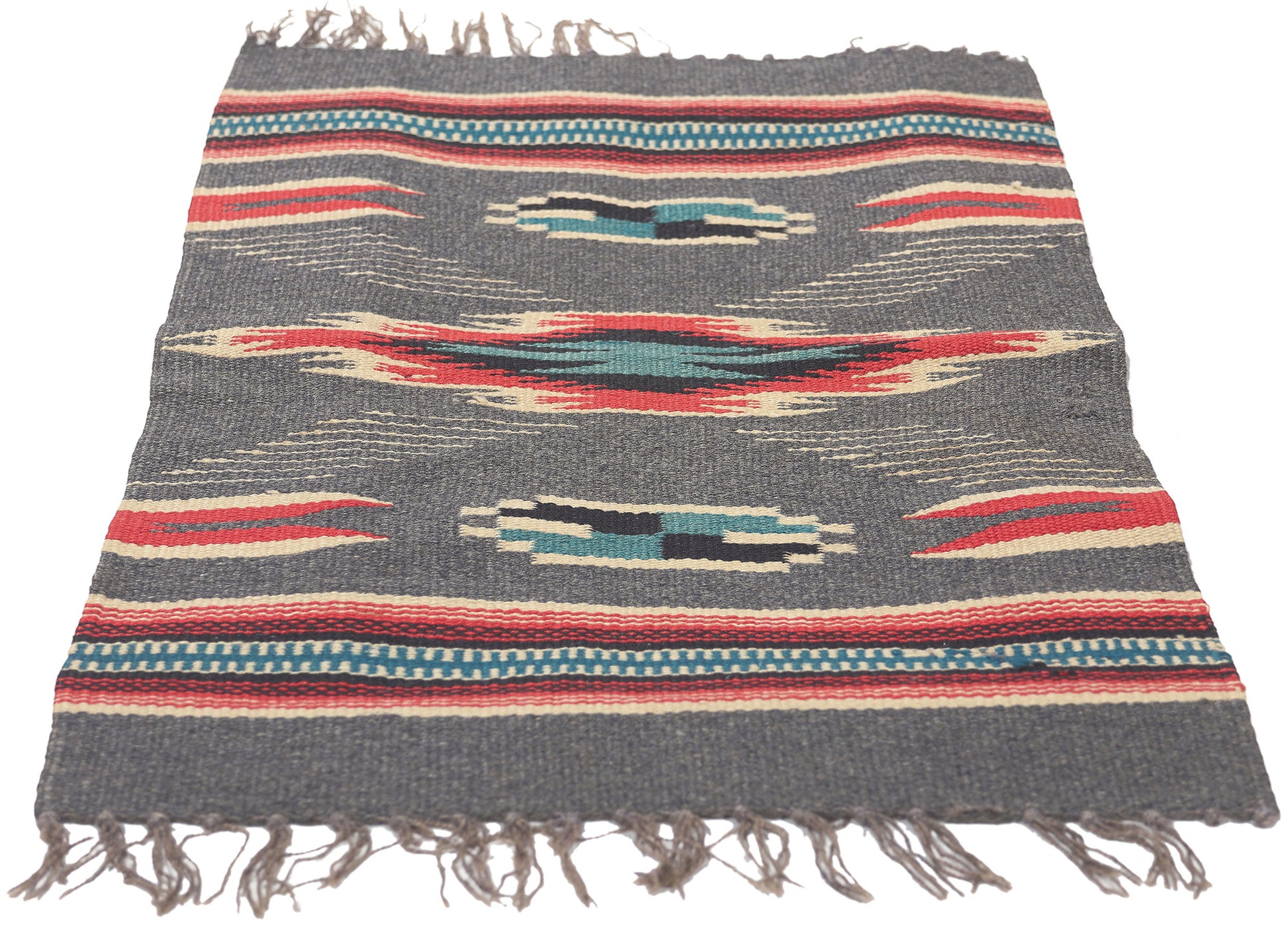 1 x 2 Antique New Mexico Chimayo Rug 78663