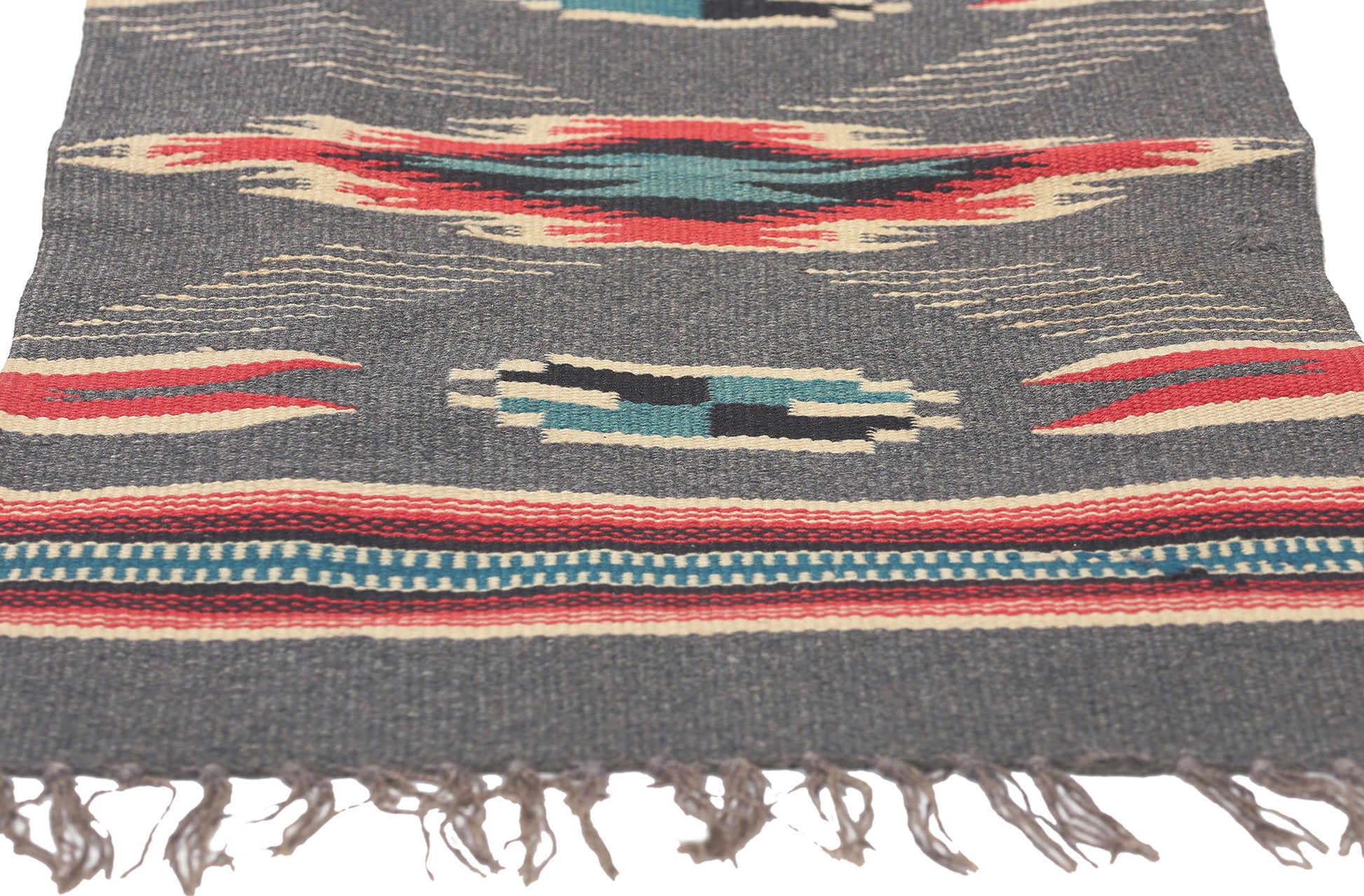 1 x 2 Antique New Mexico Chimayo Rug 78663