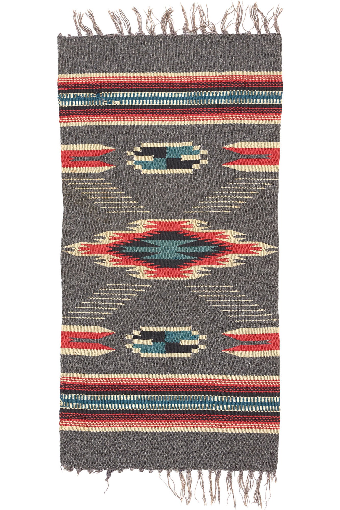 1 x 2 Antique New Mexico Chimayo Rug 78663