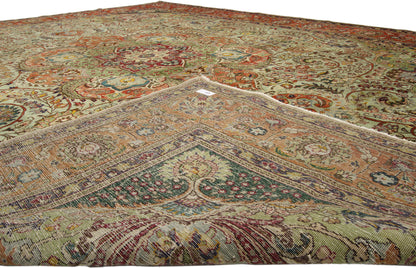 10 x 13 Antique Persian Tabriz Rug 76579