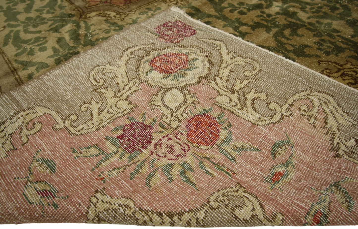 7 x 11 Antique Green Turkish Sparta Rug 71541