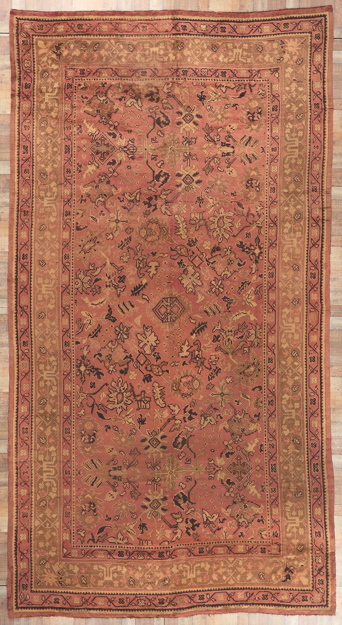 10 x 19 Antique Irish Donegal Rug 73478