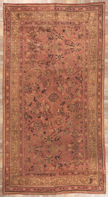 10 x 19 Antique Irish Donegal Rug 73478